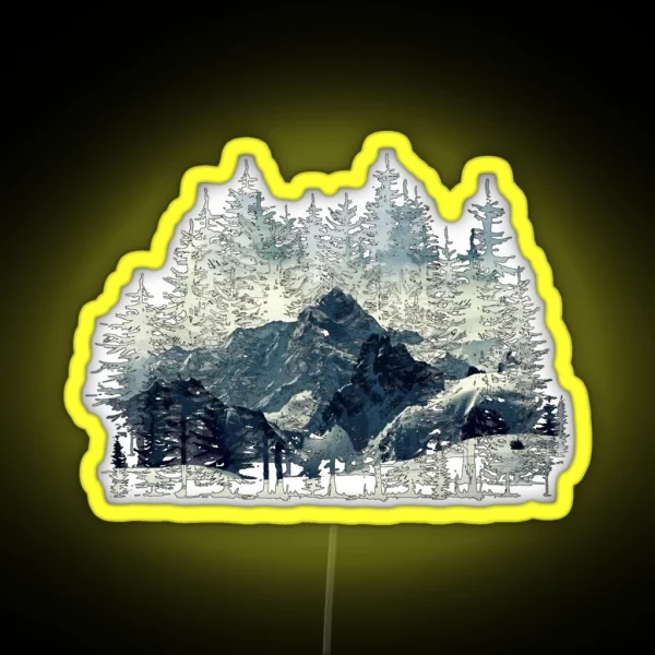 Winter Forest RGB Neon Sign