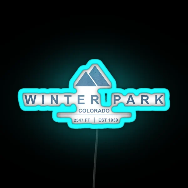 Winter Park Ski Resort Colorado RGB Neon Sign