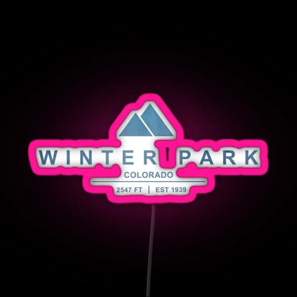 Winter Park Ski Resort Colorado RGB Neon Sign