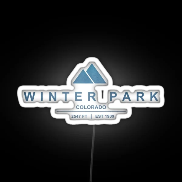 Winter Park Ski Resort Colorado RGB Neon Sign
