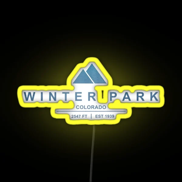 Winter Park Ski Resort Colorado RGB Neon Sign