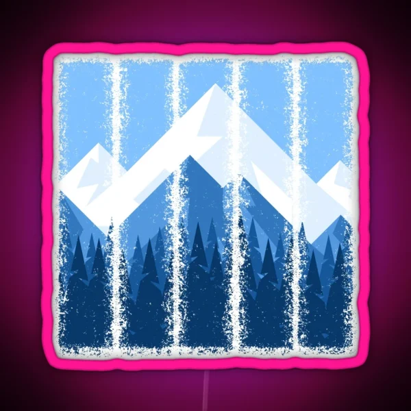 Winter Peaks RGB Neon Sign