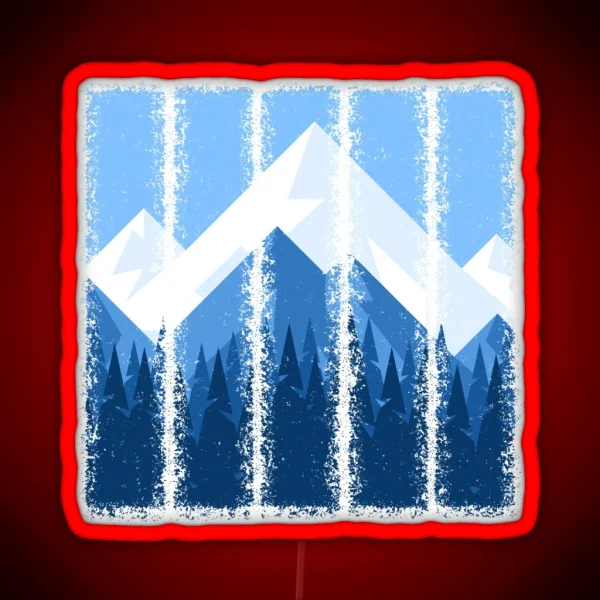 Winter Peaks RGB Neon Sign