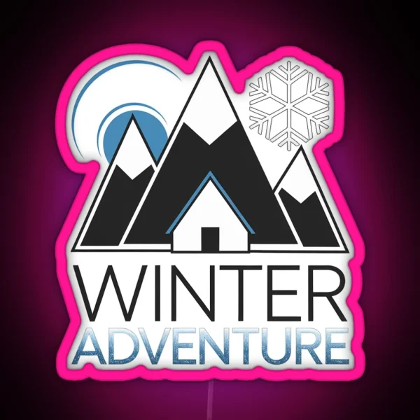 Winter Peaks RGB Neon Sign