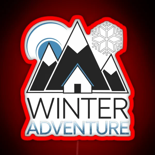 Winter Peaks RGB Neon Sign