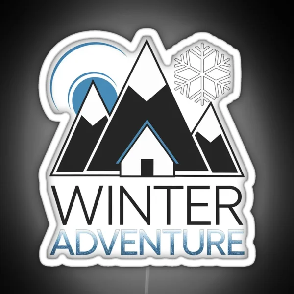 Winter Peaks RGB Neon Sign