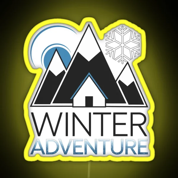 Winter Peaks RGB Neon Sign