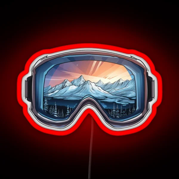 Winter Ski Goggle Led RGB Neon Sign