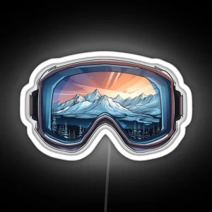 Winter Ski Goggle Led RGB Neon Sign