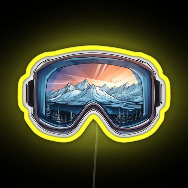 Winter Ski Goggle Led RGB Neon Sign