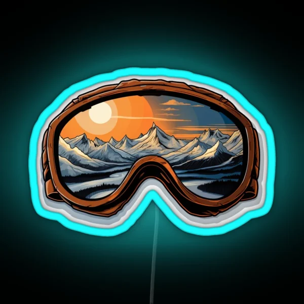 Winter Ski Goggles Led RGB Neon Sign