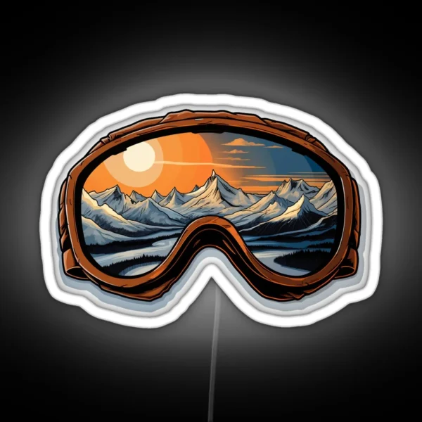 Winter Ski Goggles Led RGB Neon Sign