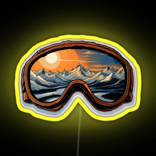 Winter Ski Goggles Led RGB Neon Sign
