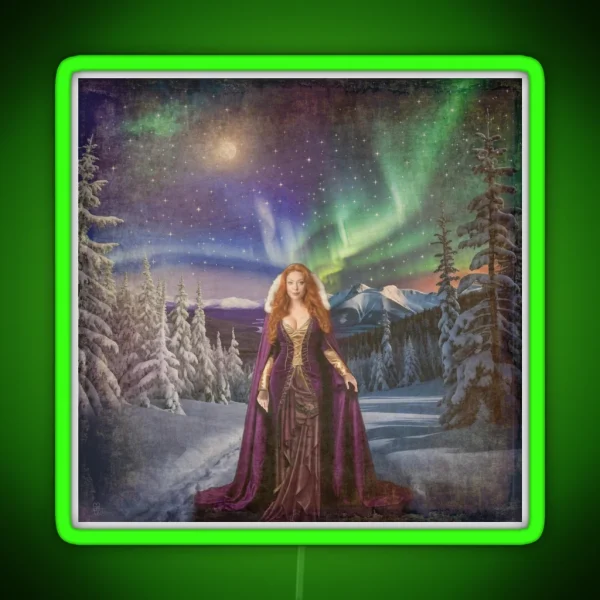 Winter Wonderland Witch RGB Neon Sign