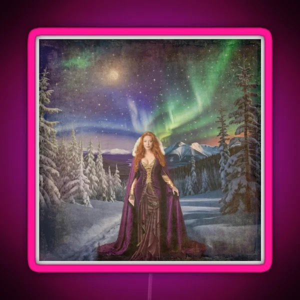 Winter Wonderland Witch RGB Neon Sign