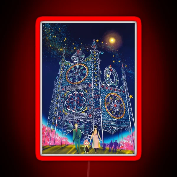 Winter Wonderland X Spy Family RGB Neon Sign