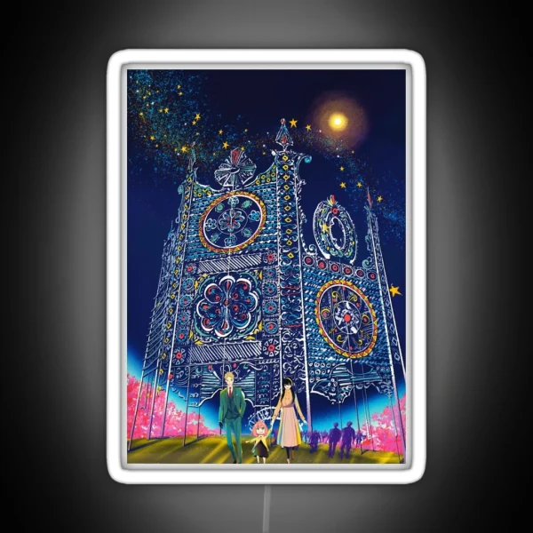 Winter Wonderland X Spy Family RGB Neon Sign
