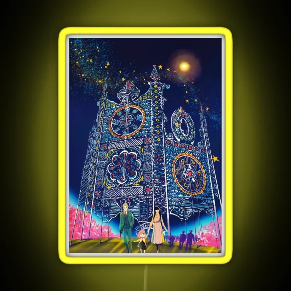 Winter Wonderland X Spy Family RGB Neon Sign