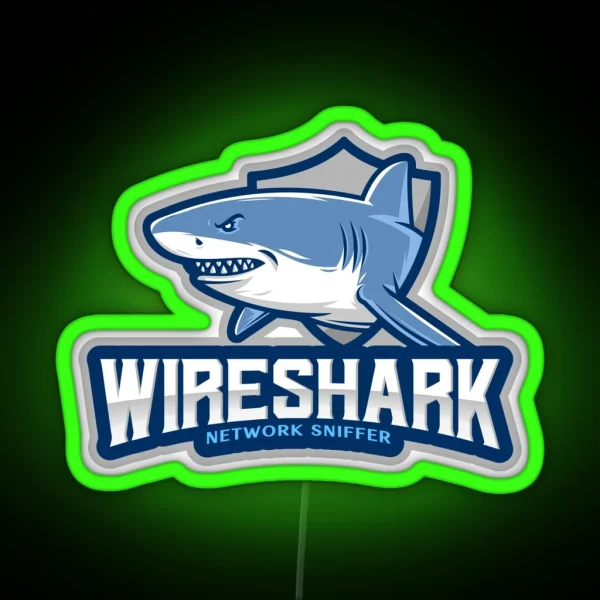 Wireshark Network Sniffer RGB Neon Sign