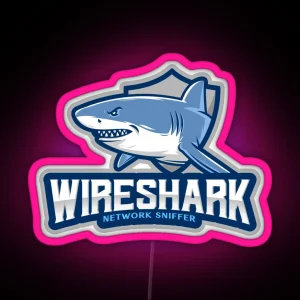 Wireshark Network Sniffer RGB Neon Sign