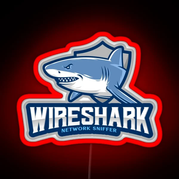 Wireshark Network Sniffer RGB Neon Sign