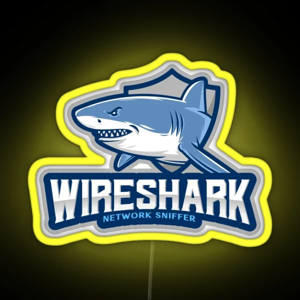 Wireshark Network Sniffer RGB Neon Sign