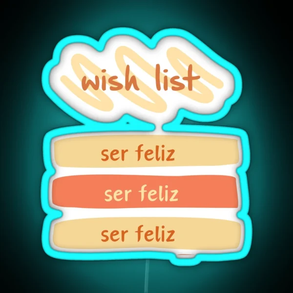 Wish List Morning Ritual High Vibrations RGB Neon Sign