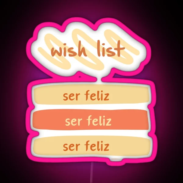 Wish List Morning Ritual High Vibrations RGB Neon Sign