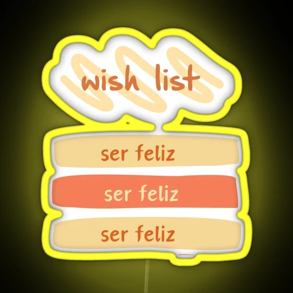 Wish List Morning Ritual High Vibrations RGB Neon Sign