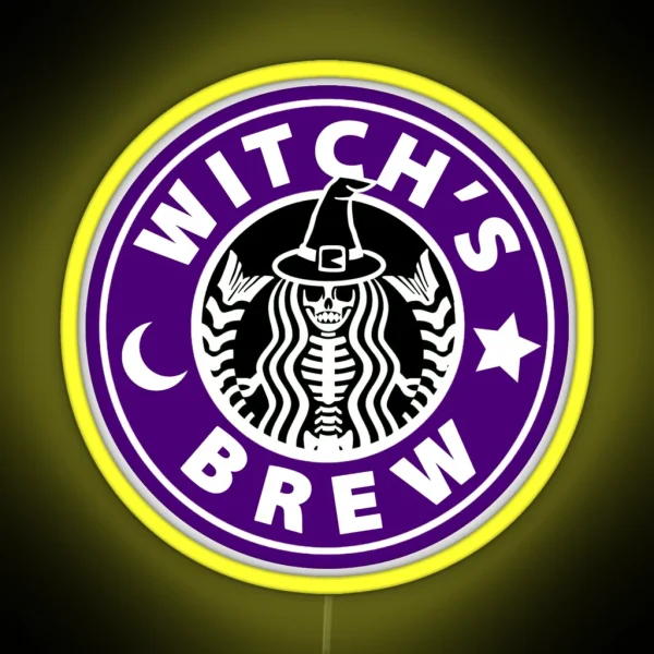 Witch S Brew Purple RGB Neon Sign