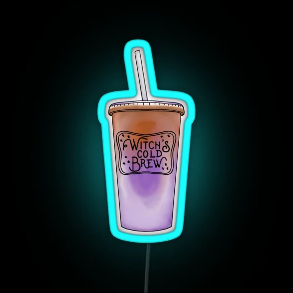 Witch S Cold Brew Cup RGB Neon Sign