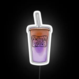 Witch S Cold Brew Cup RGB Neon Sign