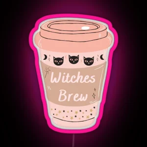 Witches Brew A Basic Witch Cup Of Coffee RGB Neon Sign