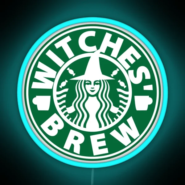 WITCHES BREW BLACK RGB Neon Sign