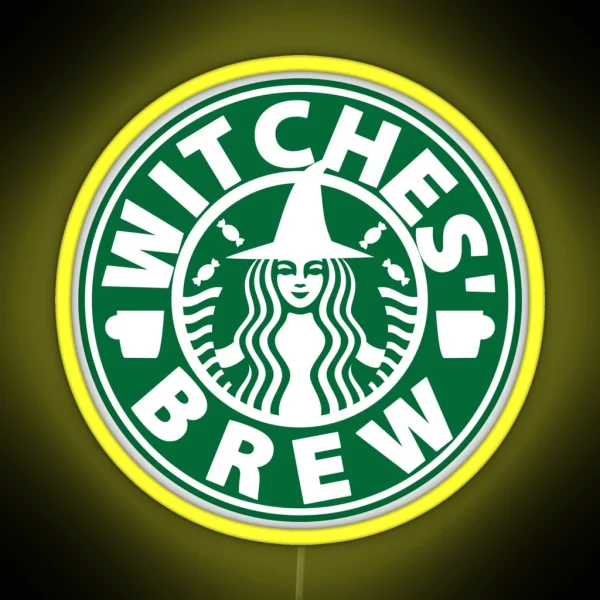 WITCHES BREW BLACK RGB Neon Sign