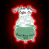 Witch's Brew Coffee Co neon sign in red