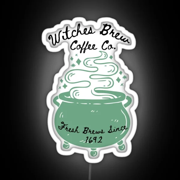 Witches Brew Coffee Co RGB Neon Sign