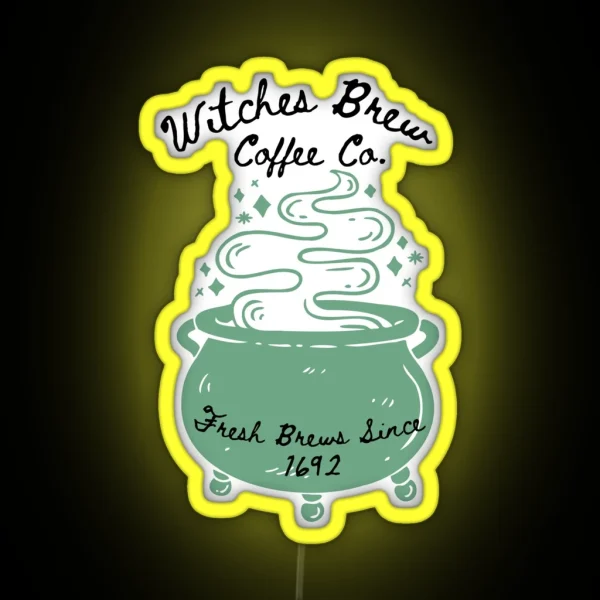 Witches Brew Coffee Co RGB Neon Sign