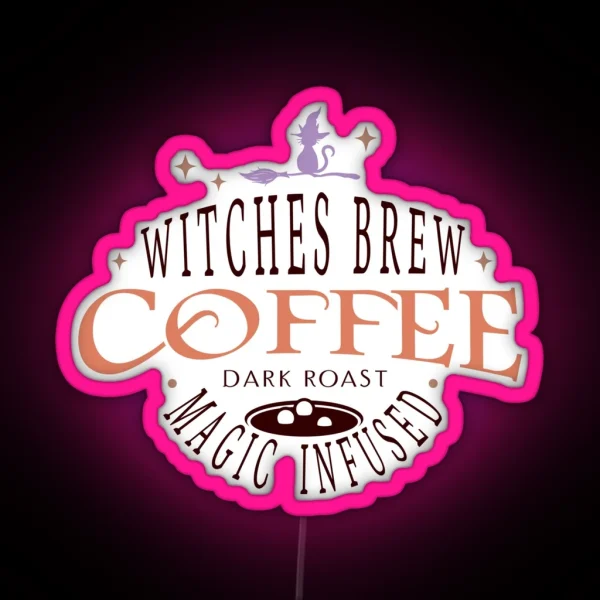 Witches Brew Coffee Led Brew Coffee Decor RGB Neon Sign