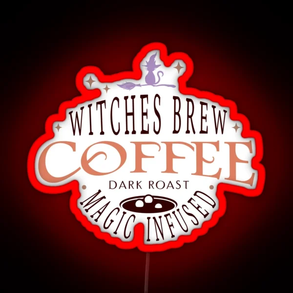 Witches Brew Coffee Led Brew Coffee Decor RGB Neon Sign