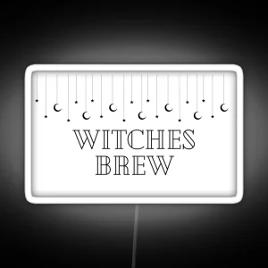 Witches Brew Halloween Mug RGB Neon Sign