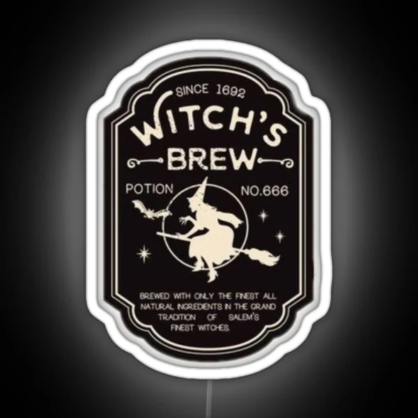 Witches Brew Logo RGB Neon Sign