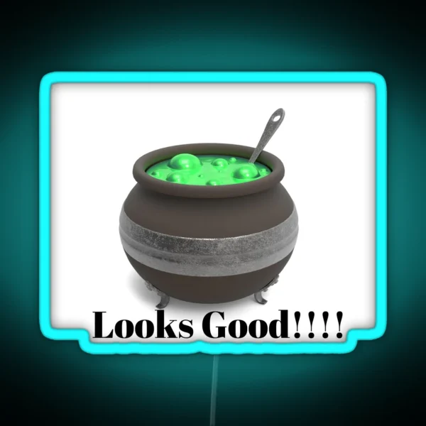 Witches Brew Looks Good Halloween Meal Witches Brew RGB Neon Sign