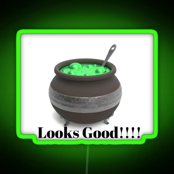 Witches Brew Looks Good Halloween Meal Witches Brew RGB Neon Sign