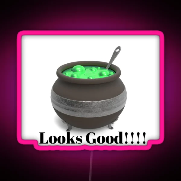 Witches Brew Looks Good Halloween Meal Witches Brew RGB Neon Sign