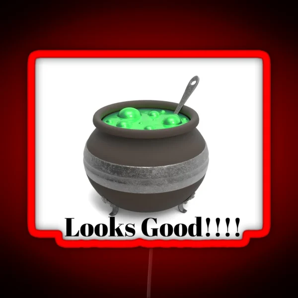 Witches Brew Looks Good Halloween Meal Witches Brew RGB Neon Sign