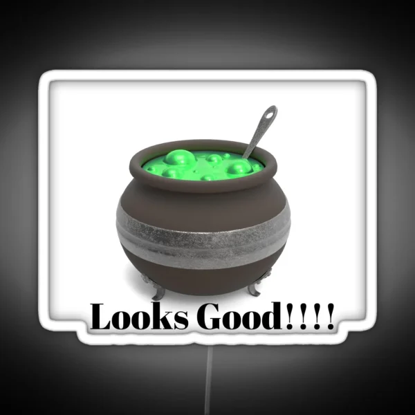 Witches Brew Looks Good Halloween Meal Witches Brew RGB Neon Sign