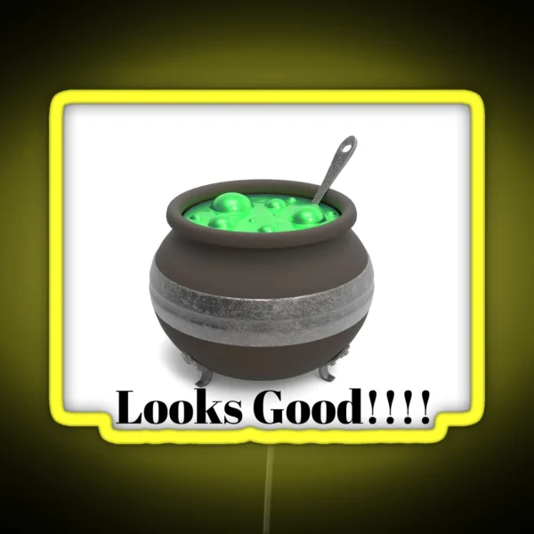 Witches Brew Looks Good Halloween Meal Witches Brew RGB Neon Sign