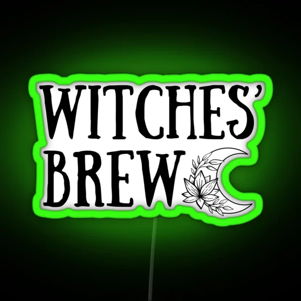Witches Brew Mug RGB Neon Sign