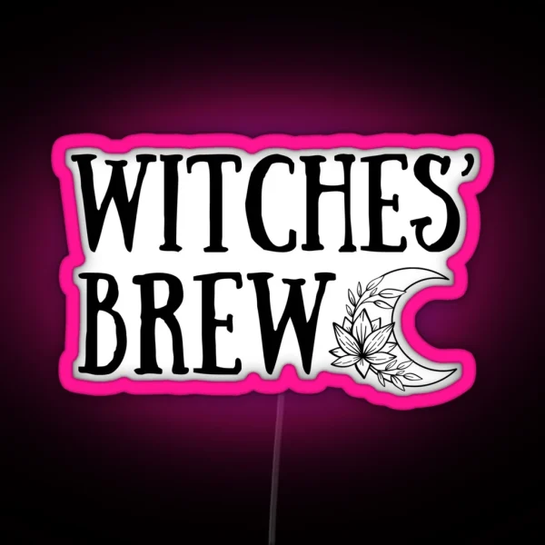 Witches Brew Mug RGB Neon Sign